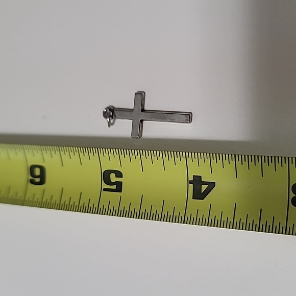 Sterling Siver Cross Charm Unmarked - Picture 3 of 3